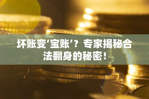 济南坏账变‘宝账’？专家揭秘合法翻身的秘密！