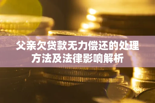 济南父亲欠贷款无力偿还的处理方法及法律影响解析
