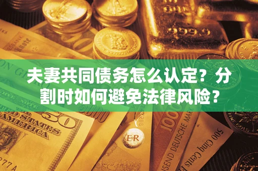 济南夫妻共同债务怎么认定？分割时如何避免法律风险？